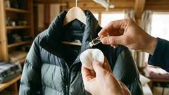 Samo dvije kapi na vatu su dovoljne da vaša puffer jakna izgleda kao nova: nema potrebe stavljati je u perilicu rublja.